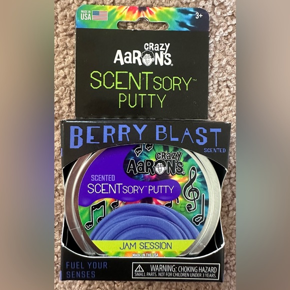 Crazy Aaron’s Scentsory Berry Scent Scented Thinking Putty Jam Session 2.75” Tin - Picture 5 of 16